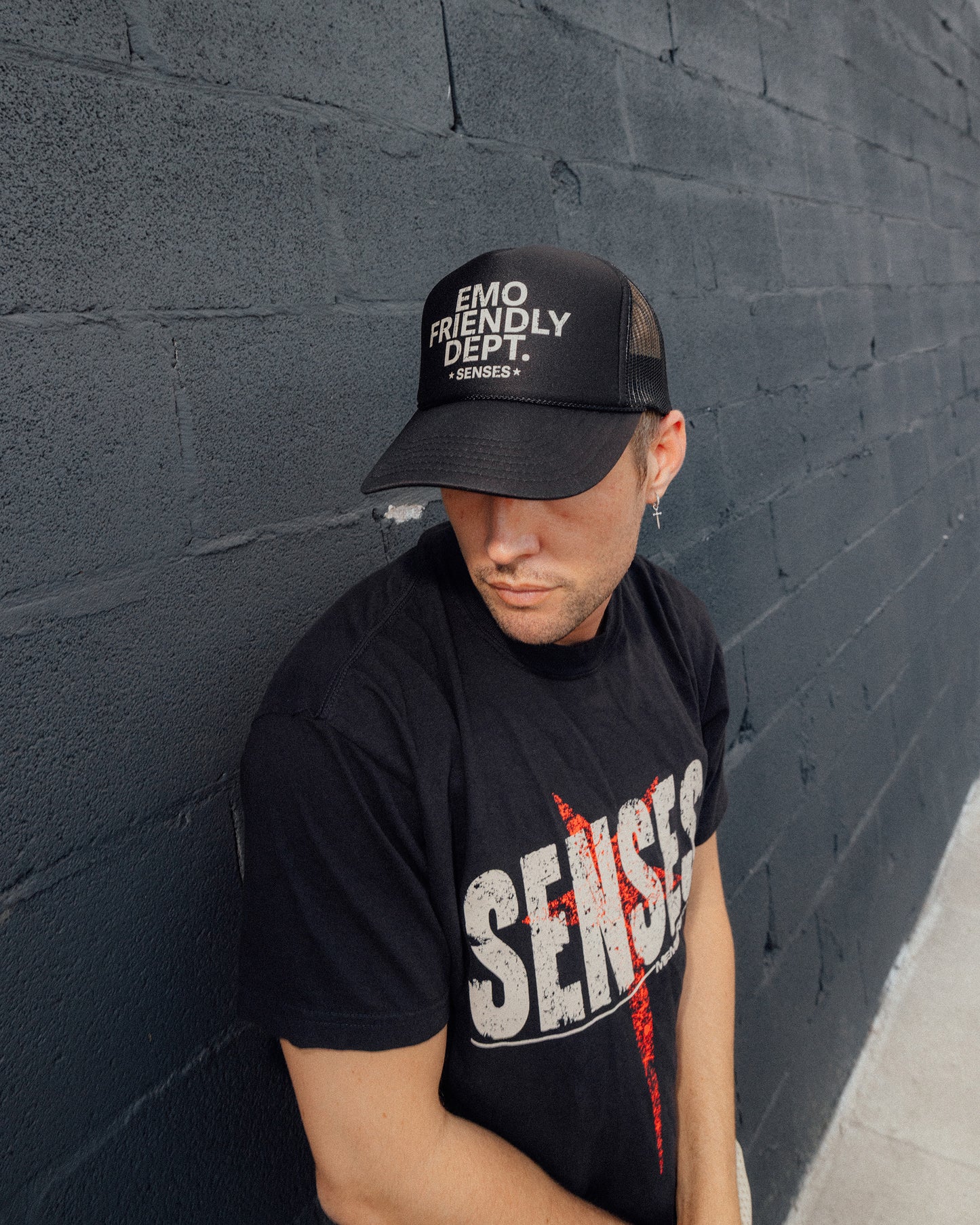 senses Emo Friendly Dept TRUCKER HAT