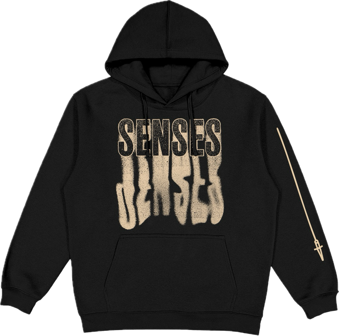 senses drip logo hoodie