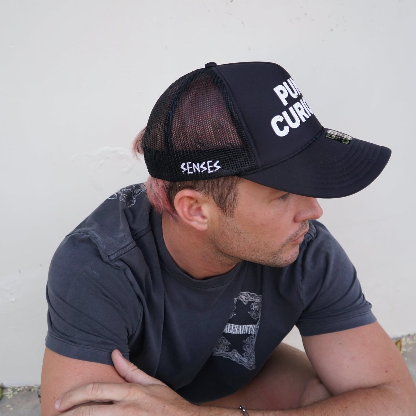 PUNK CURIOUS trucker hat
