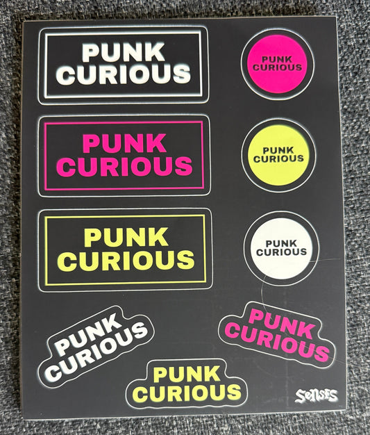 PUNK CURIOUS sticker sheet