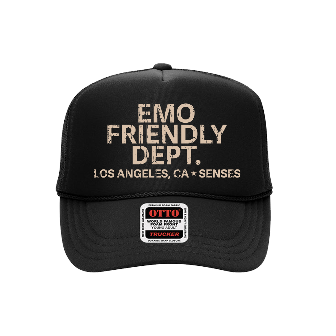 senses Emo Friendly Dept TRUCKER HAT