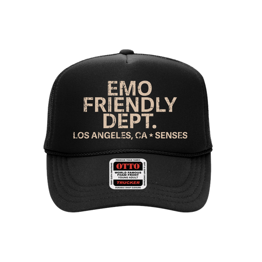senses Emo Friendly Dept TRUCKER HAT