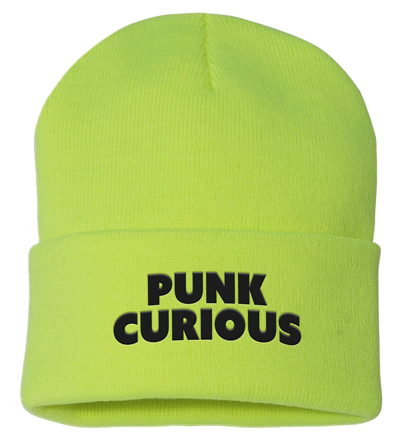 Neon Yellow 'Punk Curious' senses BEANIE