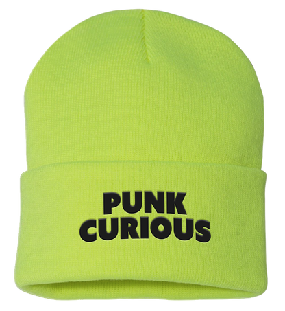 Neon Yellow 'Punk Curious' senses BEANIE